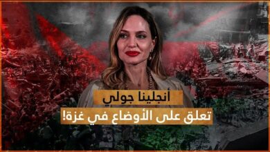 أنجلينا جولي متضامنة مع غزة